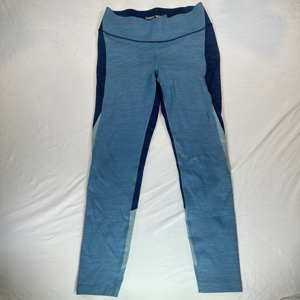 Outdoor Voices TechSweat Color-block Leggings Blue Space Dye Women's‎ Medium